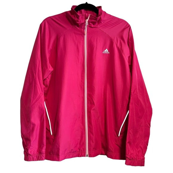 Adidas Classic Retro Vintage 2010 Pink Reflective Stripe Track Jacket Size XL - Picture 2 of 12